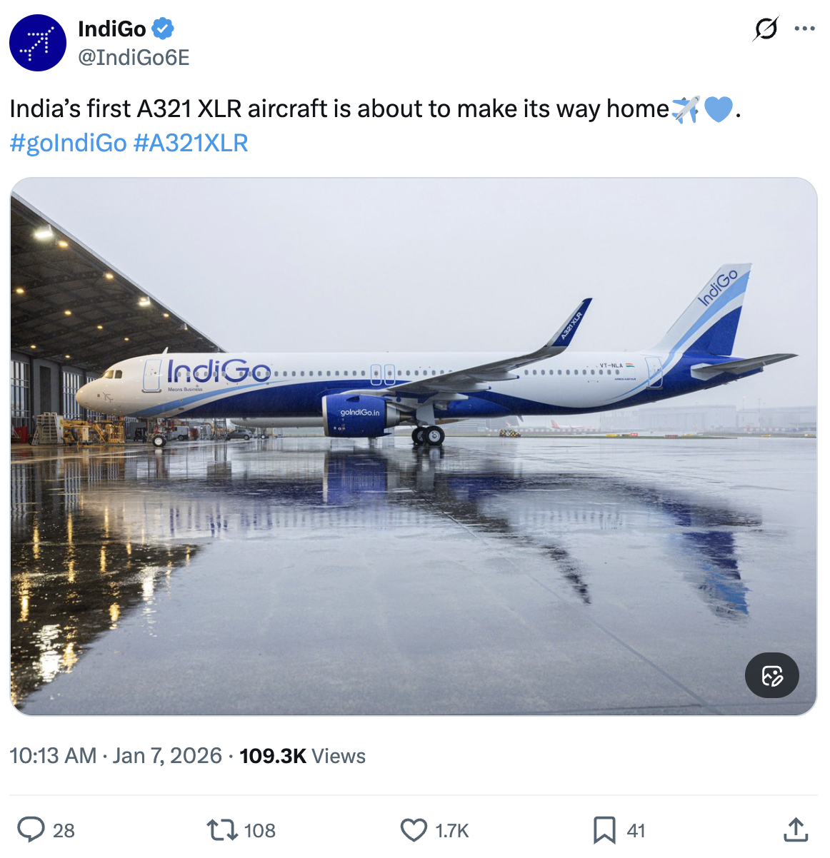 High engagement tweet