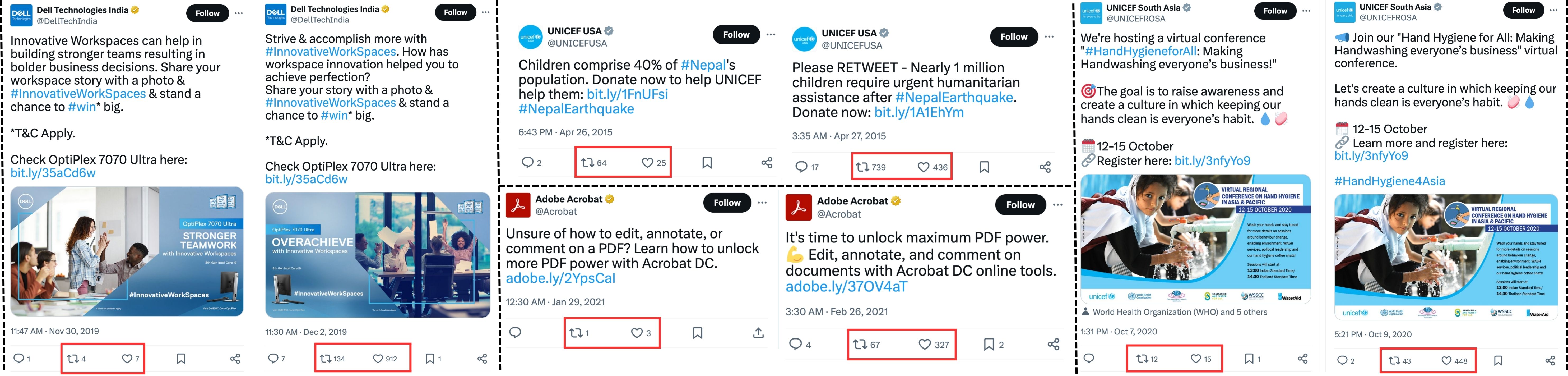 A few samples showing Transsuasion. While the account, time, and meaning of the samples remain similar, the behavior over the samples varies significantly.